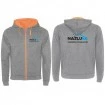 Суичър с цип и качулка Nasluka Zip Hoodie, Grey/Orange
