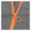 Суичър с цип и качулка Nasluka Zip Hoodie, Grey/Orange