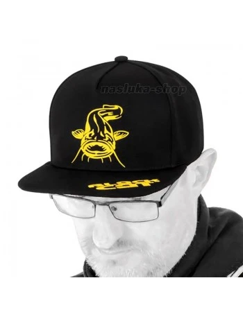 Шапка с козирка Black Cat Black Flat Peak Cap