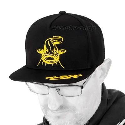Шапка с козирка Black Cat Black Flat Peak Cap