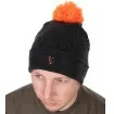 Топла зимна шапка за риболов, туризъм, къмпинг Fox Collection Booble Hat Black/Orange