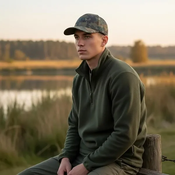 Водоустойчива шапка с козирка Trakker CR Camo Water Resistant — снимка 8