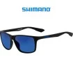 Shimano Eyewear Technium, Matte Black & Blue Mirror - Слънчеви поляризирани очила