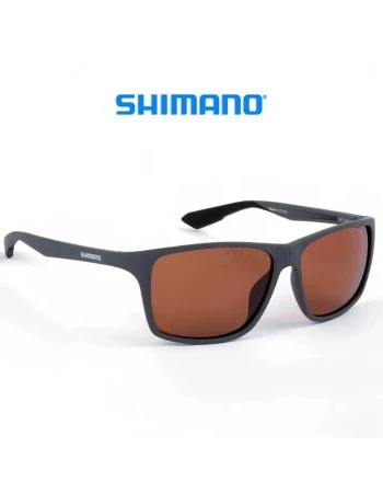 Shimano Eyewear Technium, Matte Dark Grey & Copper - Слънчеви поляризирани очила