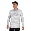 Блуза с дълъг ръкав и UV защита Fox Rage UV Hooded Top, White/Grey