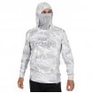 Блуза с дълъг ръкав и UV защита Fox Rage UV Hooded Top, White/Grey