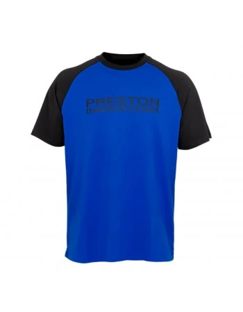 Тениска за риболов Preston Lightweight Raglan - Синя