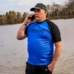 Тениска за риболов Preston Lightweight Raglan - Синя