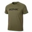 Качествена тениска с къс ръкав за риболов, туризъм Sonik Raglan Tee Green