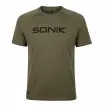 Качествена тениска с къс ръкав за риболов, туризъм Sonik Raglan Tee Green