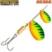 Въртяща блесна Akara за Щука, Бяла риба, Распер цвят 175