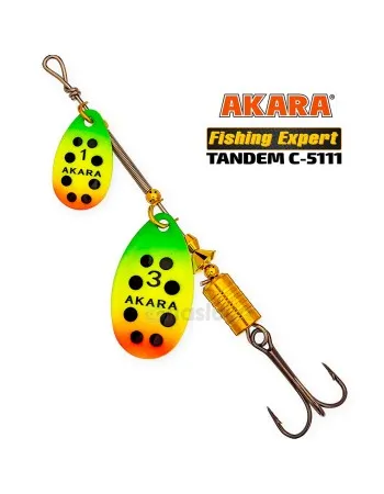 Въртяща блесна Akara Tandem, цвят 209