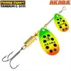 Въртяща блесна Akara за Щука, Бяла риба, Распер цвят 209