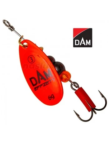 Въртяща блесна DAM Fluo Spinner, цвят Red