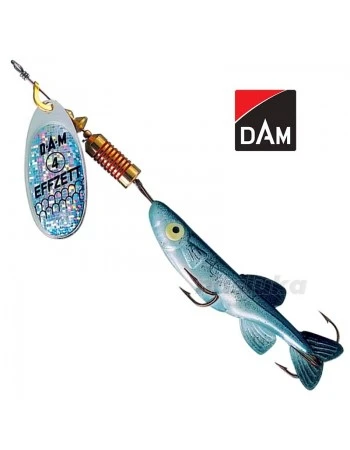 Въртяща блесна DAM Effzett Minnow Spinner, цвят Silver/Black