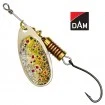 Single Hook Spinner, Brown Trout Въртящи блесни за Костур, Кефал, Пъстърва - Топ качество от Наслука