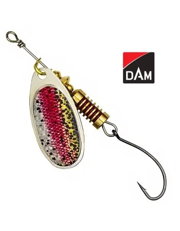 Въртяща блесна с единична кука DAM Single Hook Spinner, Rainbow Trout