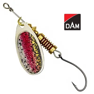 Въртяща блесна с единична кука DAM Single Hook Spinner, Rainbow Trout