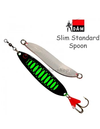 Клатушка DAM Slim Standard Spoon, цвят Fluo Green / Black