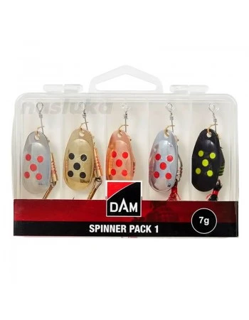 Сет въртящи блесни DAM Spinner Pack 1, 7г, 5 бр.