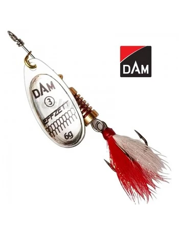 Въртяща блесна с атрактор DAM Standard Dressed Spinner, цвят Silver
