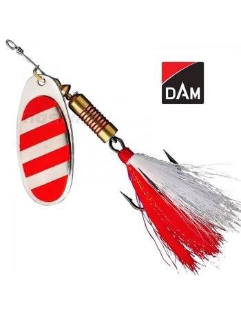 Въртяща блесна с атрактор DAM Standard Dressed Spinner, цвят Stripe