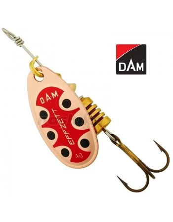 Въртяща блесна DAM Effzett Standard Spinner, цвят Copper Black Dot