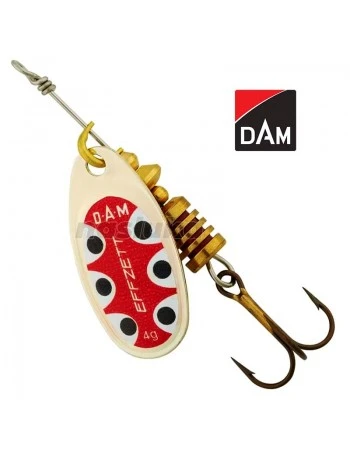 Въртяща блесна DAM Effzett Standard Spinner, цвят Silver Black Dot