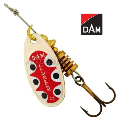 Standard Spinner, цвят Silver Black Dot Въртяща блесна DAM Effzett Standard Spinner, цвят Silver Black Dot