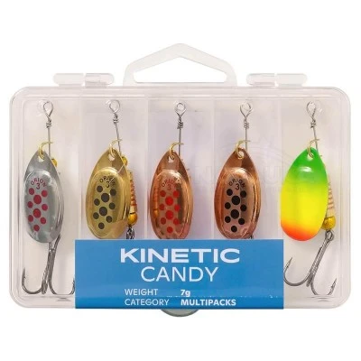 Комплект въртящи блесни Kinetic Candy, 7г, 5 бр.