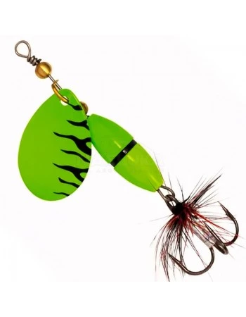 Въртяща блесна Kinetic Fizz, цвят Green/Black Ribbon