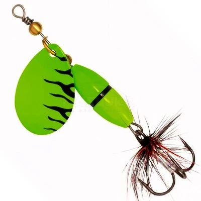 Въртяща блесна Kinetic Fizz, цвят Green/Black Ribbon