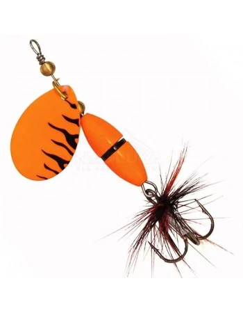 Въртяща блесна Kinetic Fizz, цвят Orange/Black Ribbon