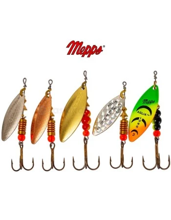 Комплект въртящи блесни за распер Mepps Aglia Long, Asp - Light