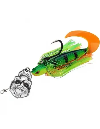 Джиг примамка за риболов на сом MadCat Skull Blade Jig XL, цвят Firetiger