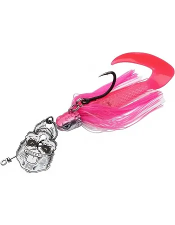Джиг примамка за риболов на сом MadCat Skull Blade Jig XL, цвят Fluo Pink