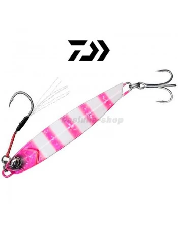 Морски джиг-пилкер Daiwa Samurai Jig R, 92мм, 40г, цвят Lumi Pink Zebra
