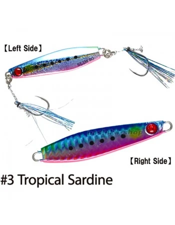 Морски джиг Hayabusa Jack Eye Shot Slow Slim, цвят Tropical Sardine
