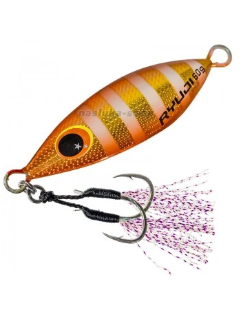 Морски джиг Ryuji Slow King Jig, цвят Gold Zebra Glow