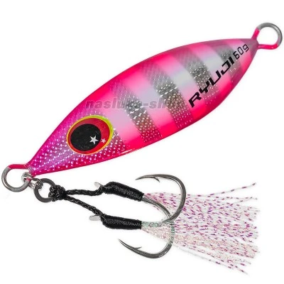 Морски джиг Ryuji Slow King Jig, цвят Pink Zebra Glow