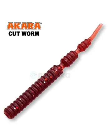 Силиконови червеи Akara Cut Worm 40 мм, цвят 11, 12 бр.