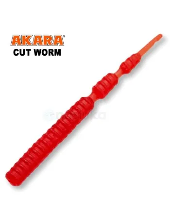 Силиконови червеи Akara Cut Worm 40 мм, цвят 204, 12 бр.