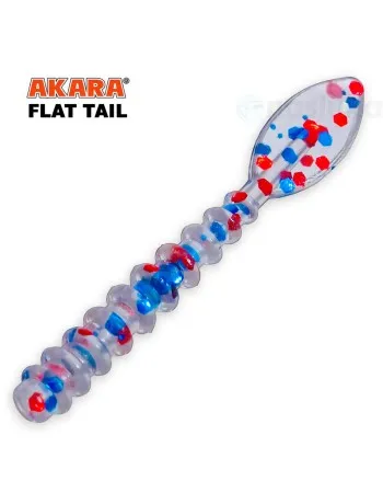 Силиконови примамки Akara Flat Tail 40 мм, цвят X040, 12 бр.