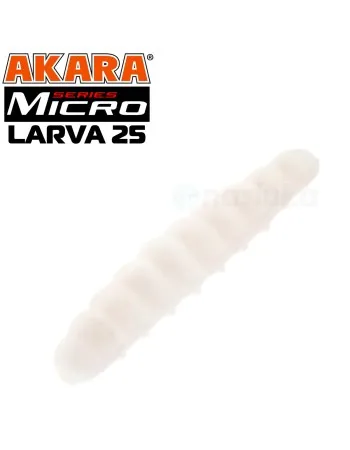 Силиконови ларви Akara Micro Larva, 25 мм, цвят 02Т, 20 бр.