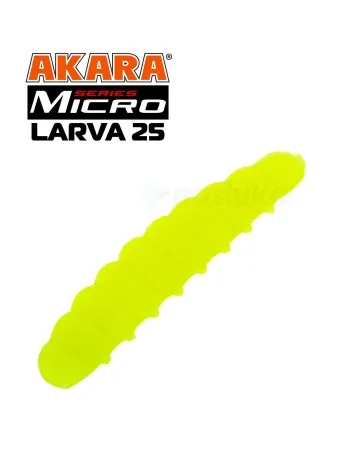 Силиконови ларви Akara Micro Larva, 25 мм, цвят 04Y, 20 бр.