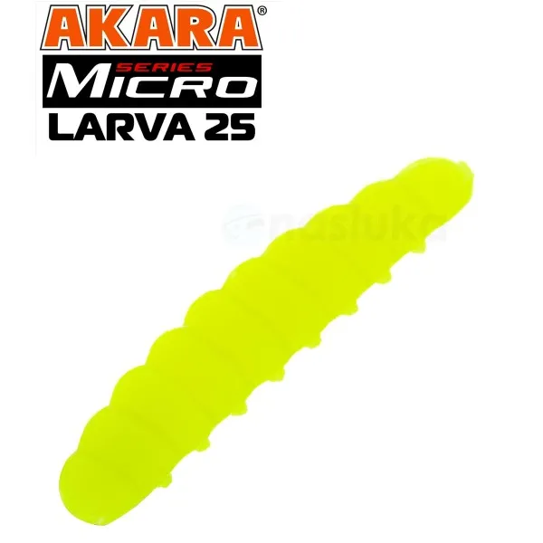 Силиконови ларви Akara Micro Larva, 25 мм, цвят 04Y, 20 бр. — снимка 1