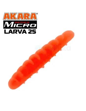 Силиконови ларви Akara Micro Larva, 25 мм, цвят 100, 20 бр.