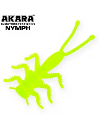 Силиконови примамки Akara Softtail Nymph, 40 мм, цвят 04Т, 8 бр.