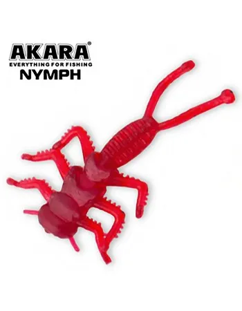 Силиконови примамки Akara Softtail Nymph, 40 мм, цвят 204, 8 бр.