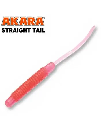 Силиконови примамки Akara Straight Tail, 50 мм, цвят 112, 12 бр.